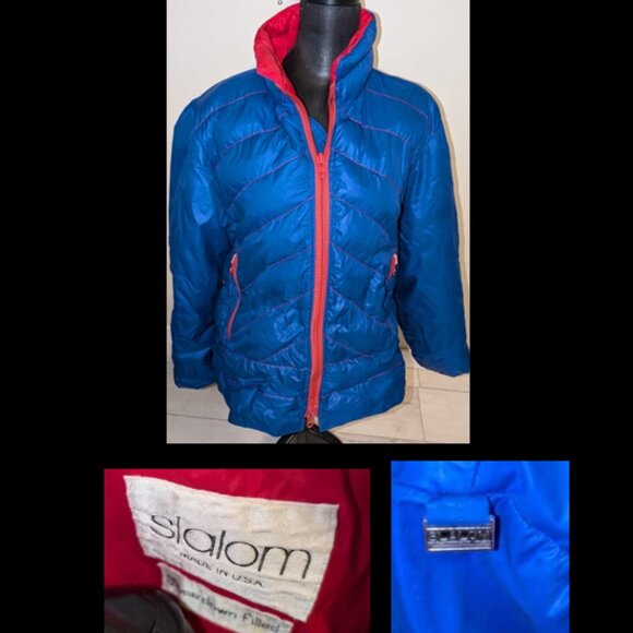 Vintage Retro Goos Down Slalom Women’s Ski Jacket Coat Size L - Picture 1 of 6